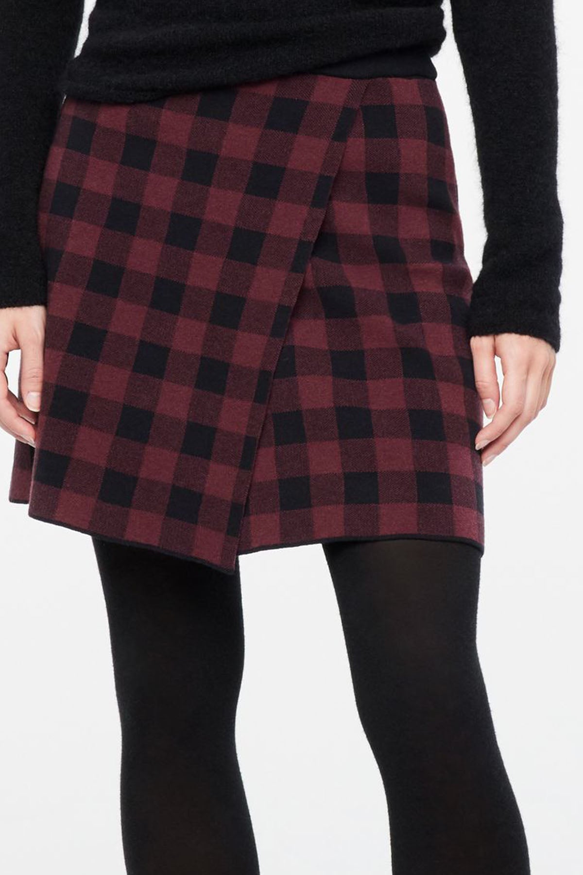 Sarah Pacini Ekoseli Mini Etek-Libas Trendy Fashion Store