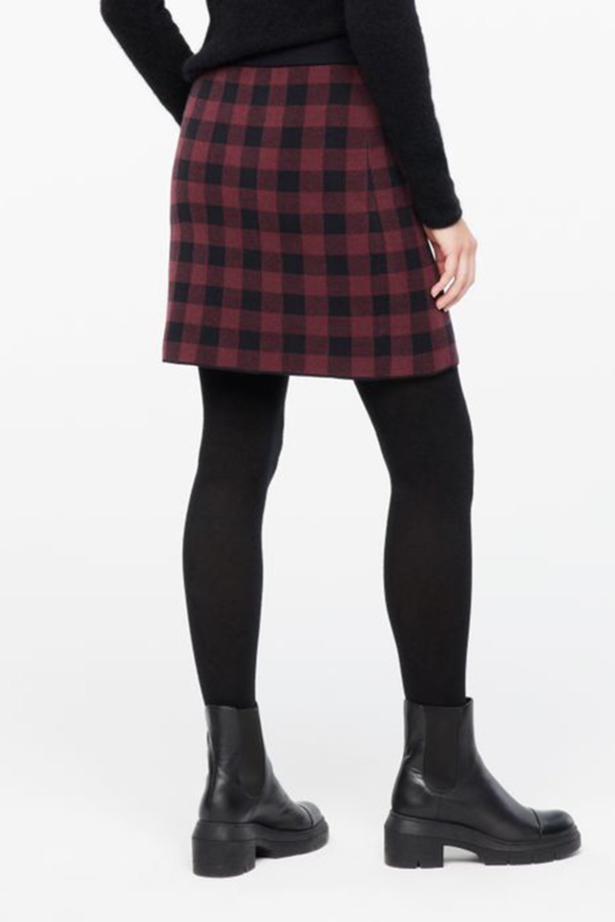 Sarah Pacini Ekoseli Mini Etek-Libas Trendy Fashion Store