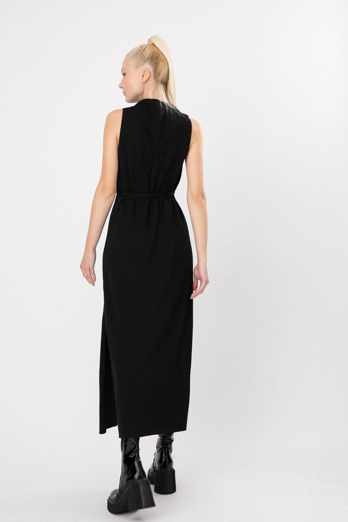 Sarah Pacini Belden Bağlamalı Elbise-Libas Trendy Fashion Store