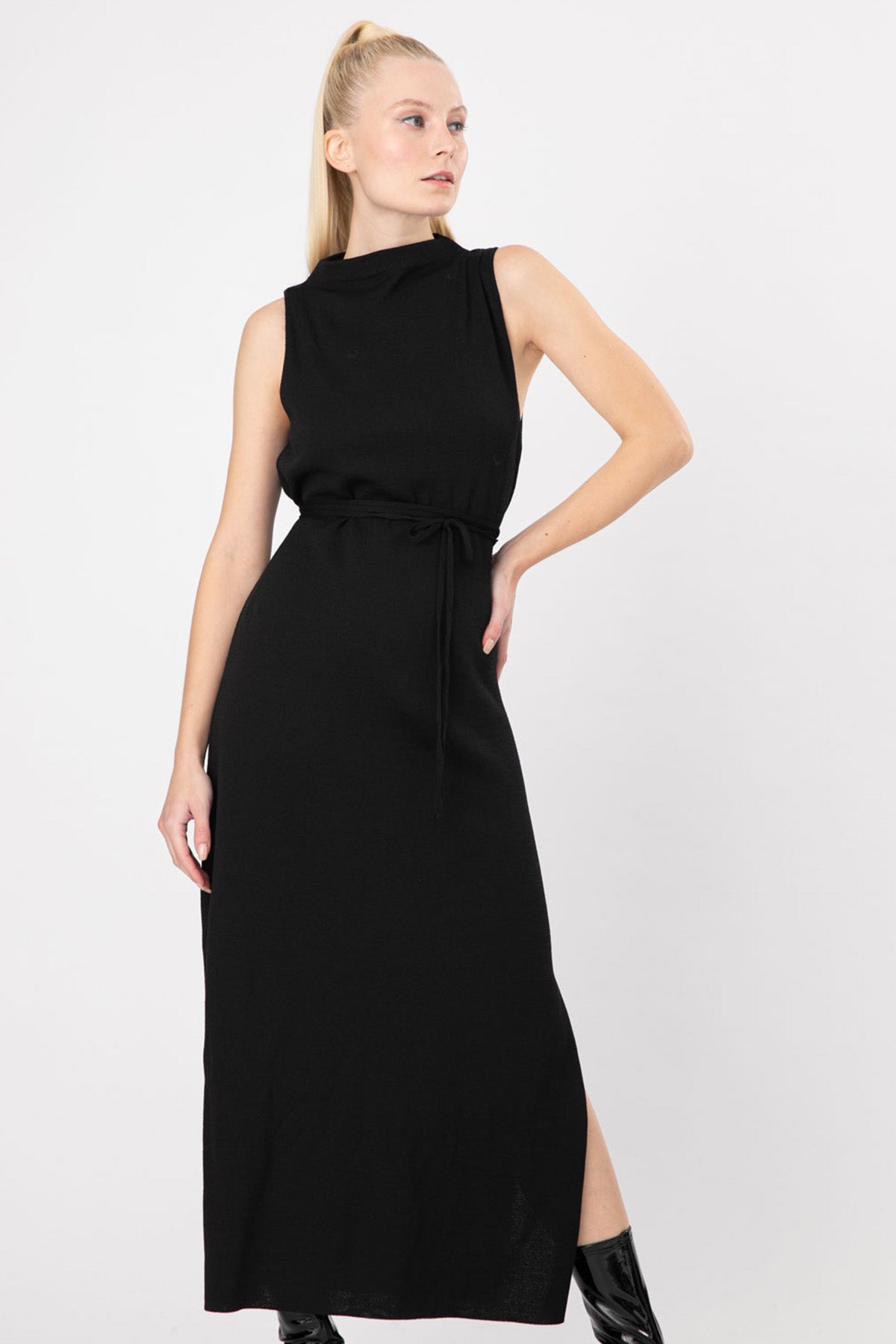 Sarah Pacini Belden Bağlamalı Elbise-Libas Trendy Fashion Store