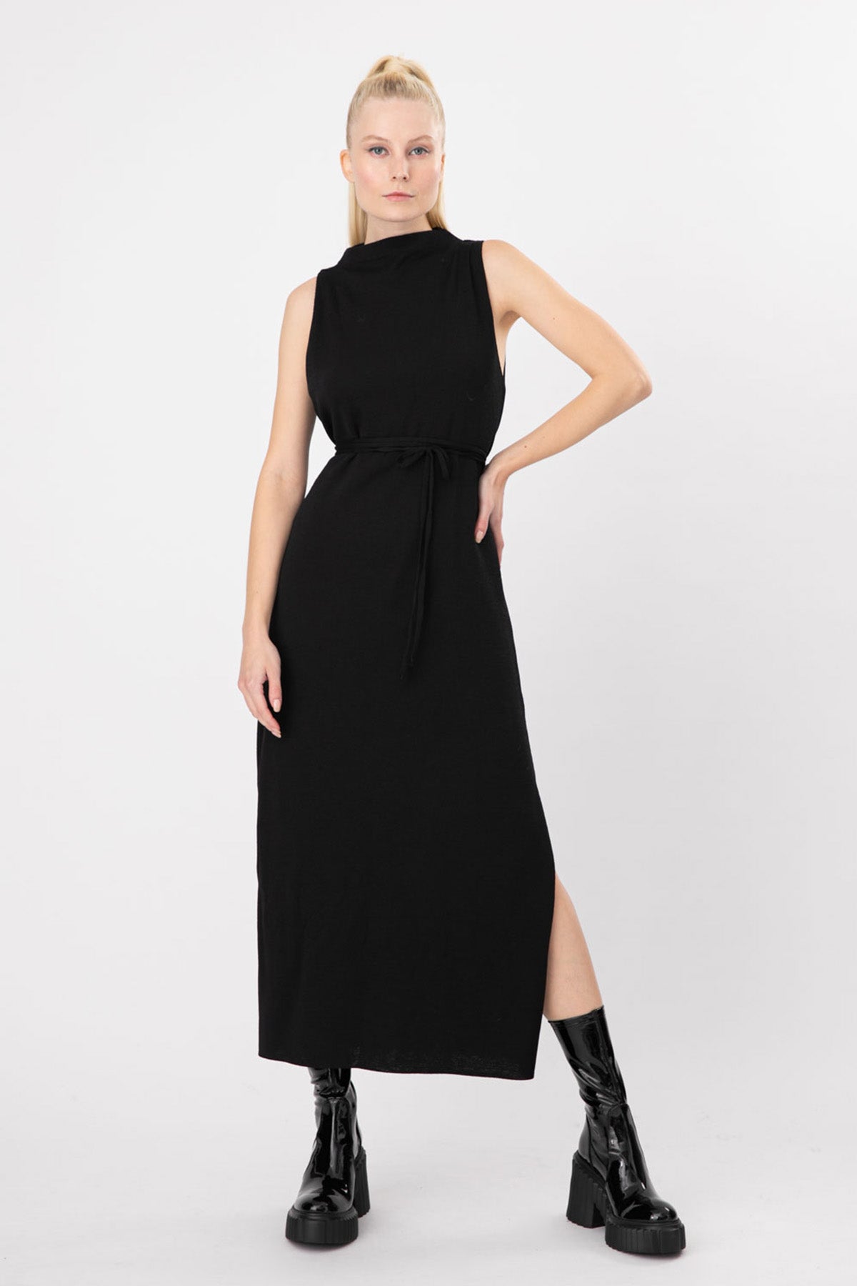 Sarah Pacini Belden Bağlamalı Elbise-Libas Trendy Fashion Store