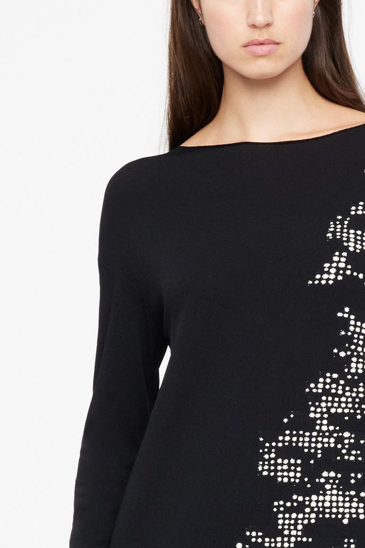 Sarah Pacini Desenli Dizüstü Elbise-Libas Trendy Fashion Store