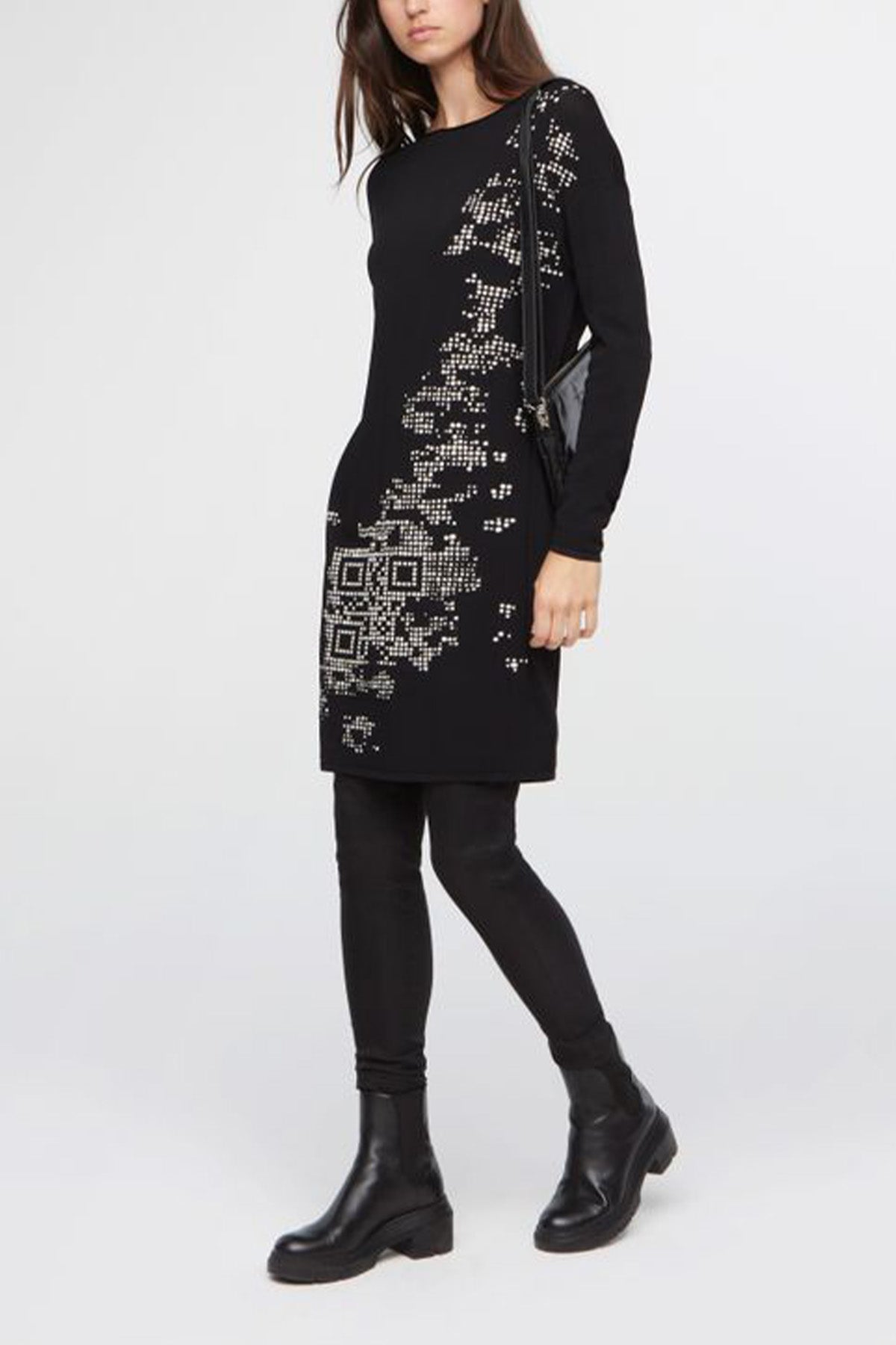 Sarah Pacini Desenli Dizüstü Elbise-Libas Trendy Fashion Store