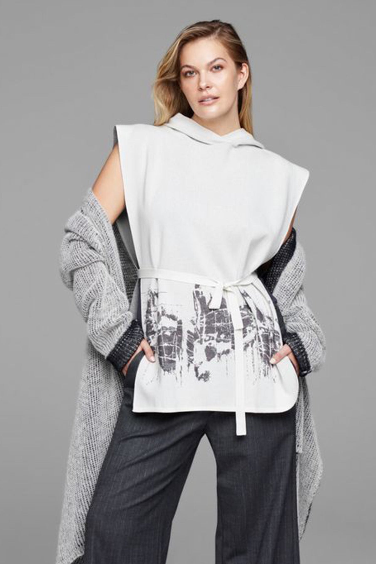 Sarah Pacini Yün Örgü Triko Ceket-Libas Trendy Fashion Store