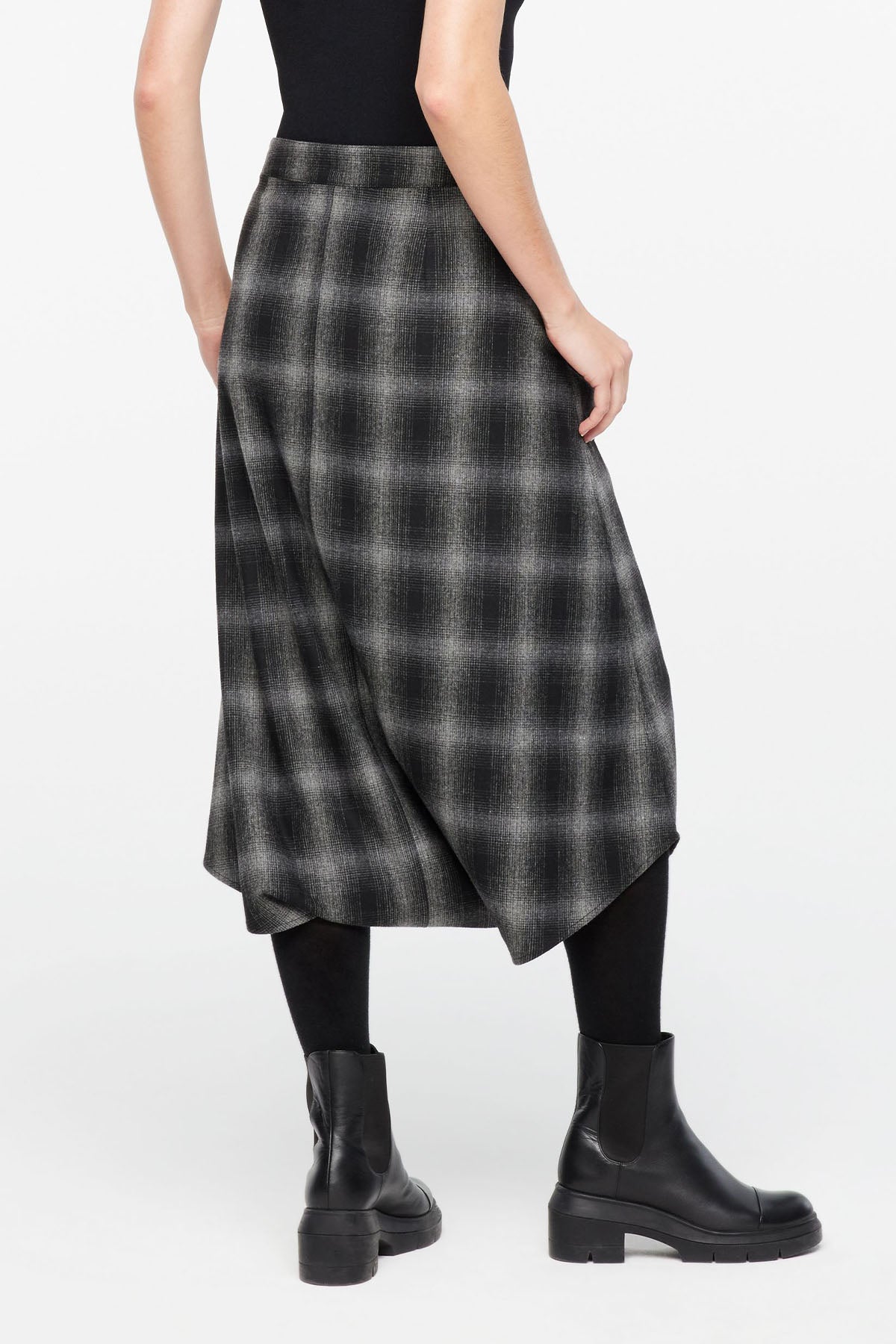 Sarah Pacini Ekoseli Midi Etek-Libas Trendy Fashion Store