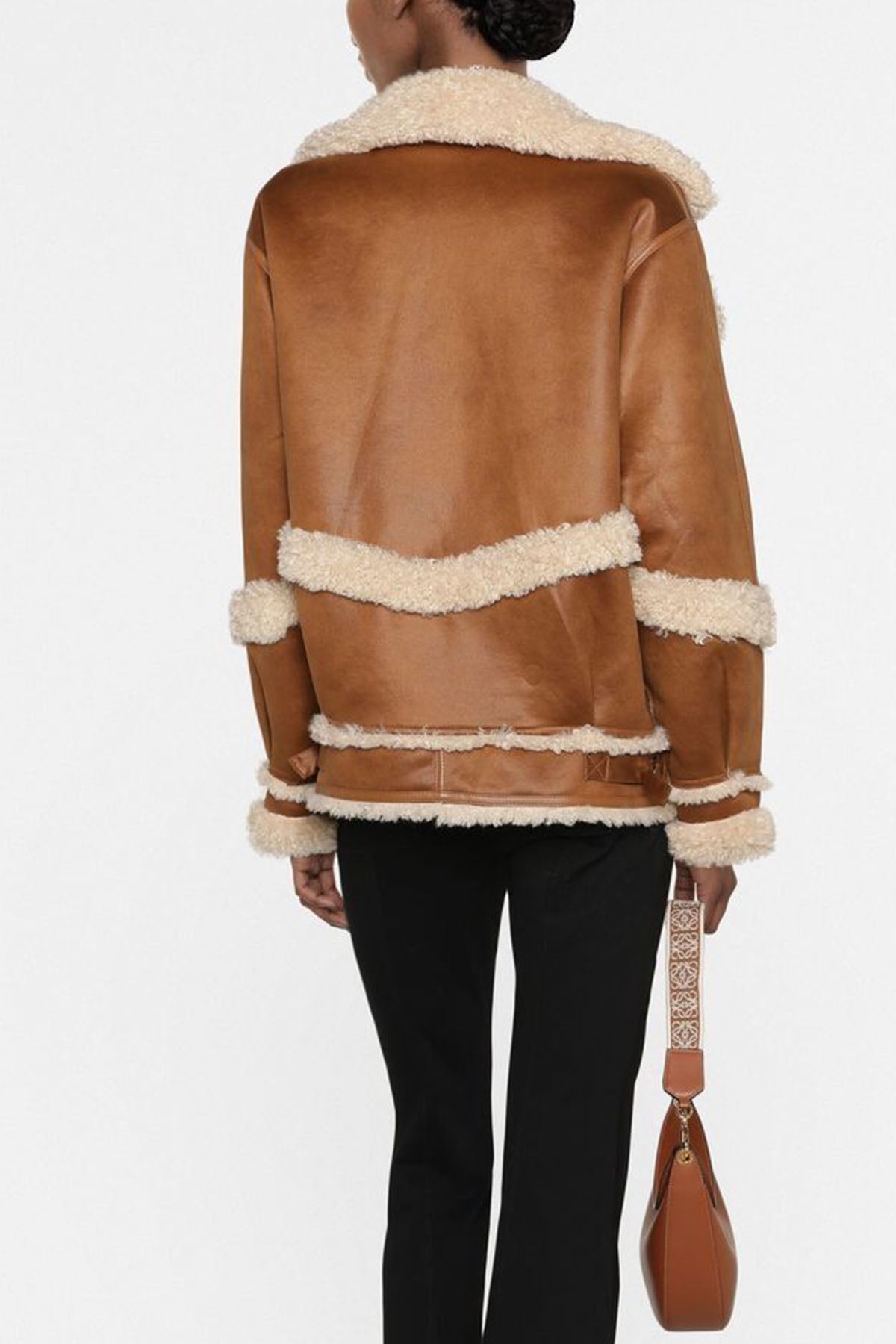 Urbancode Çift Taraflı Eko Kürk Deri Mont-Libas Trendy Fashion Store