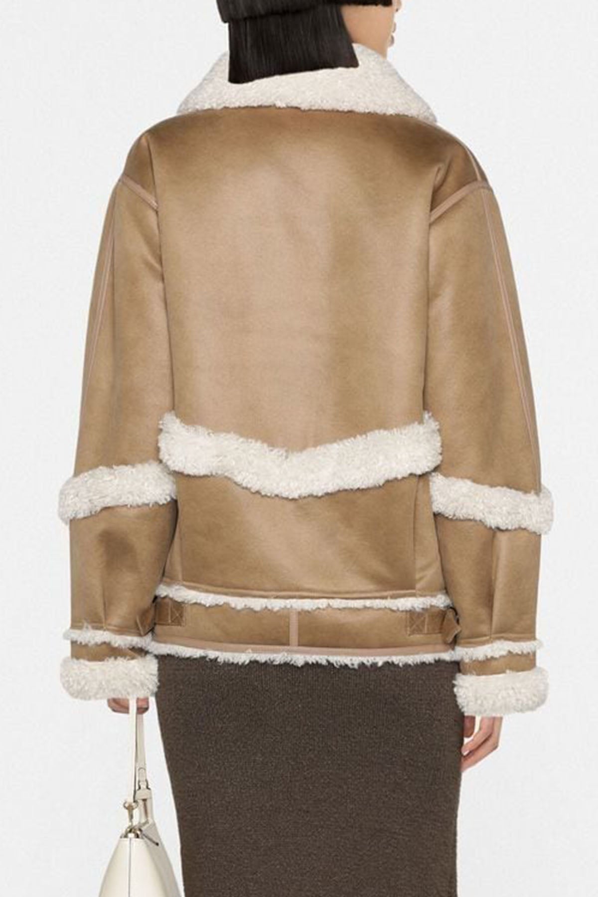 Urbancode Çift Taraflı Eko Kürk Deri Mont-Libas Trendy Fashion Store