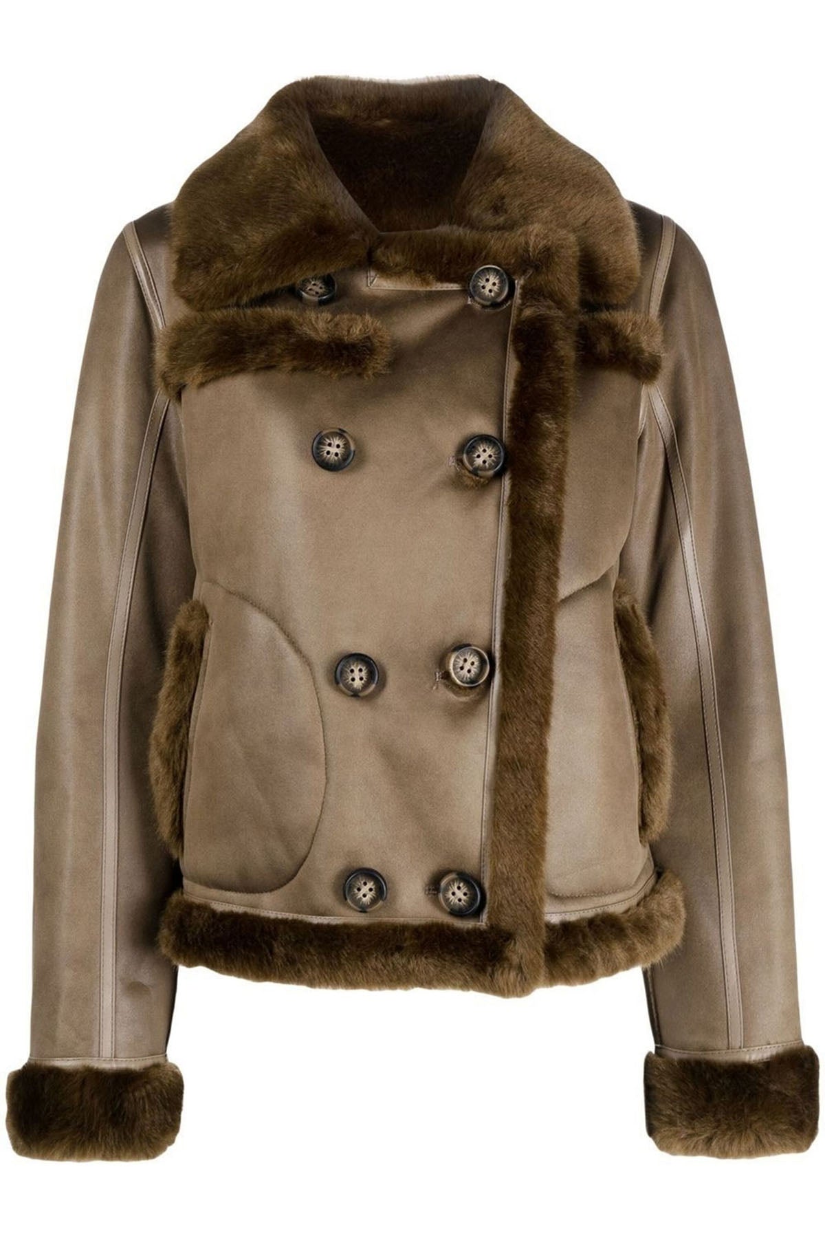 Urbancode Çift Taraflı Eko Kürk Deri Mont-Libas Trendy Fashion Store