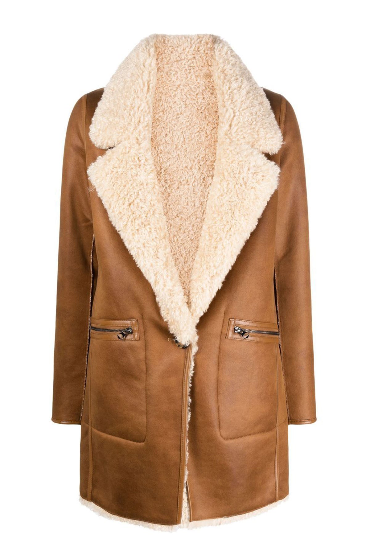 Urbancode Çift Taraflı Eko Kürk Deri Kaban-Libas Trendy Fashion Store