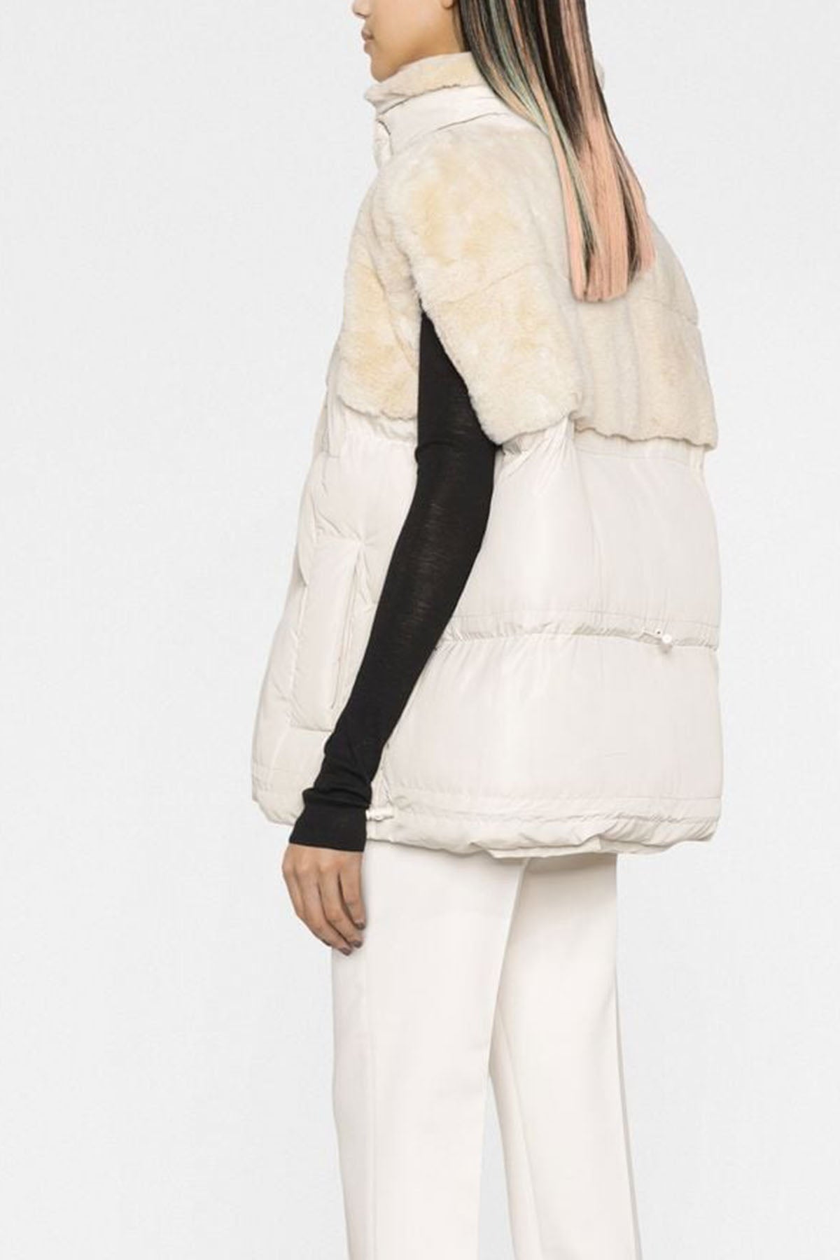 Vegancode Kapüşonlu Puffer Yelek-Libas Trendy Fashion Store