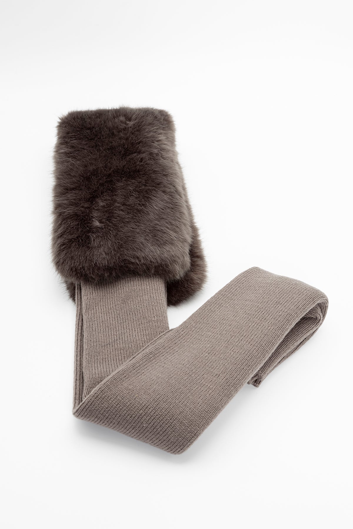 Urbancode Kürklü Örgü Atkı-Libas Trendy Fashion Store