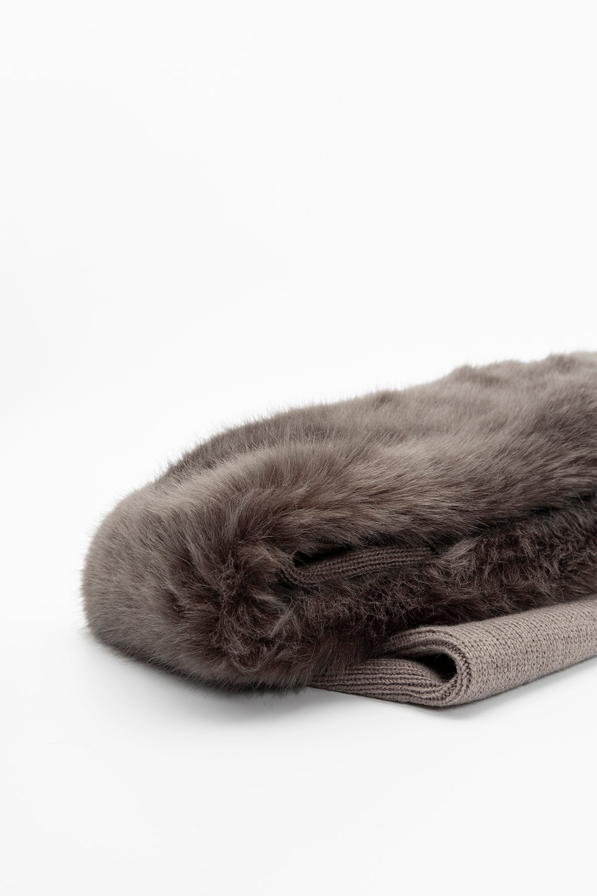 Urbancode Kürklü Örgü Atkı-Libas Trendy Fashion Store