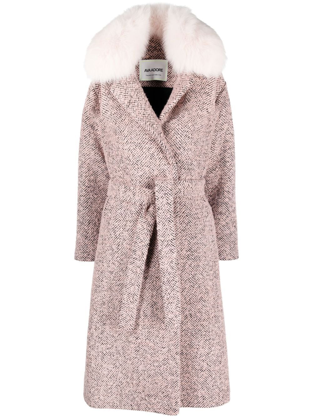 Ava Adore Kruvaze Kürklü Manto-Libas Trendy Fashion Store