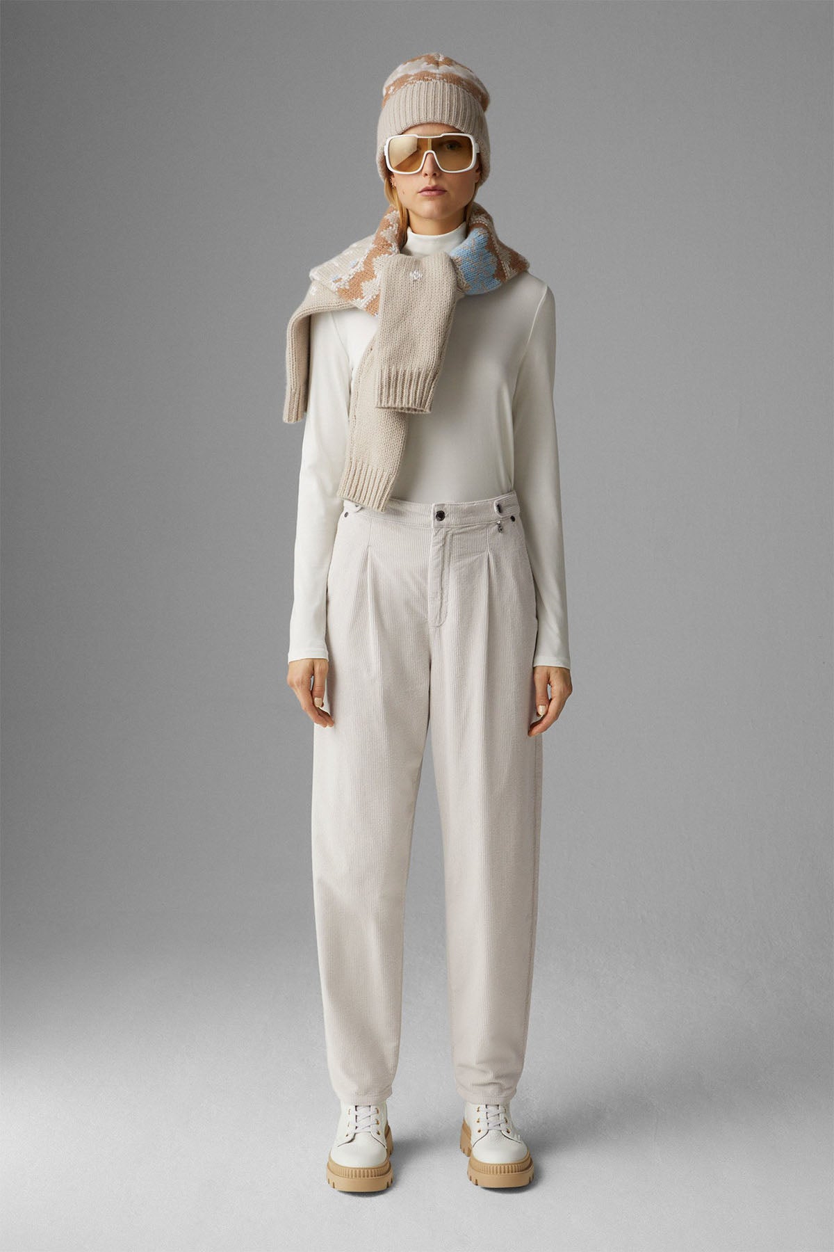 Bogner Tisa Havuç Kesim Yüksek Bel Fitilli Kadife Pantolon-Libas Trendy Fashion Store