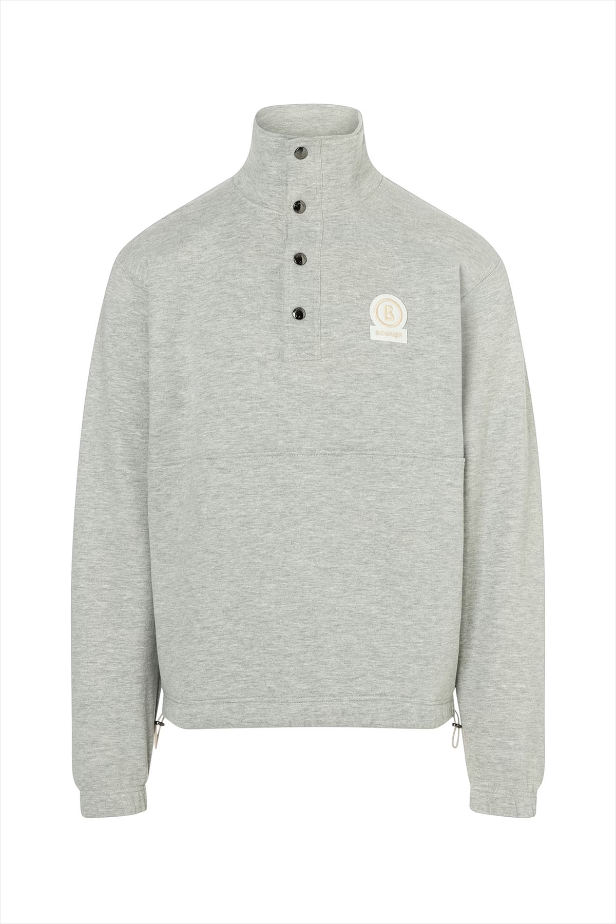 Bogner Kent Dik Yaka Yarım Çıtçıt Düğmeli Sweatshirt-Libas Trendy Fashion Store