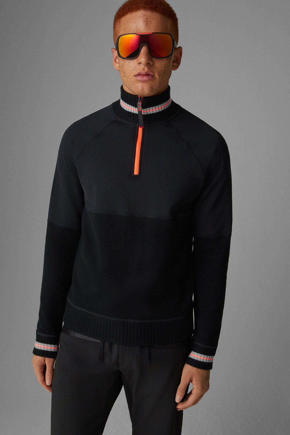 Bogner Hugh Dik Yaka Yarım Fermuarlı Yün Triko-Libas Trendy Fashion Store