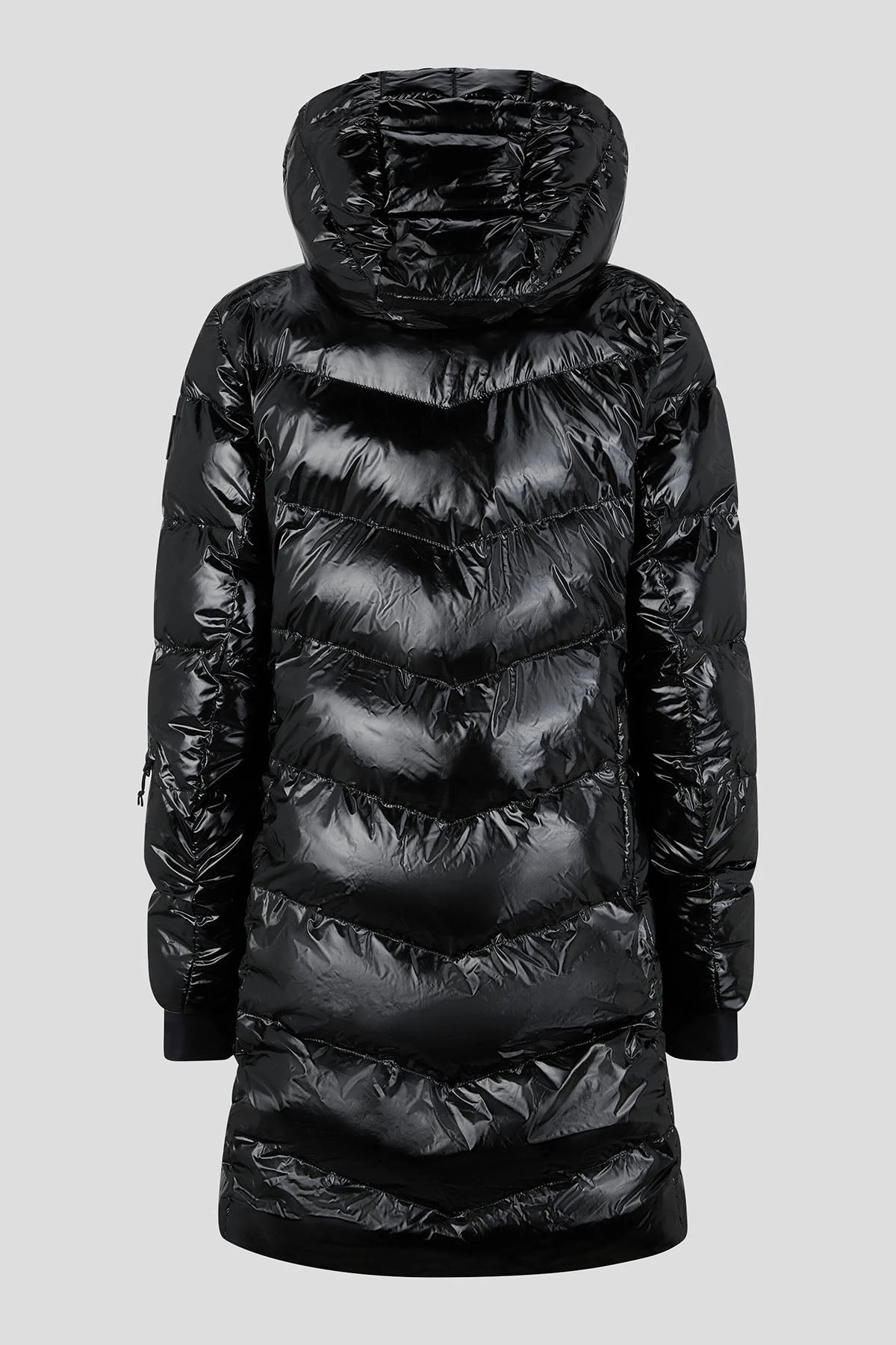Bogner Aenny Kapüşonlu Parlak Uzun Puffer Mont-Libas Trendy Fashion Store