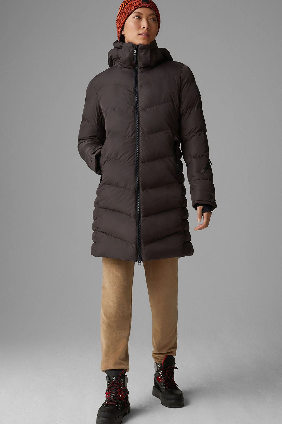 Bogner Aenny Kapüşonlu Uzun Puffer Mont-Libas Trendy Fashion Store