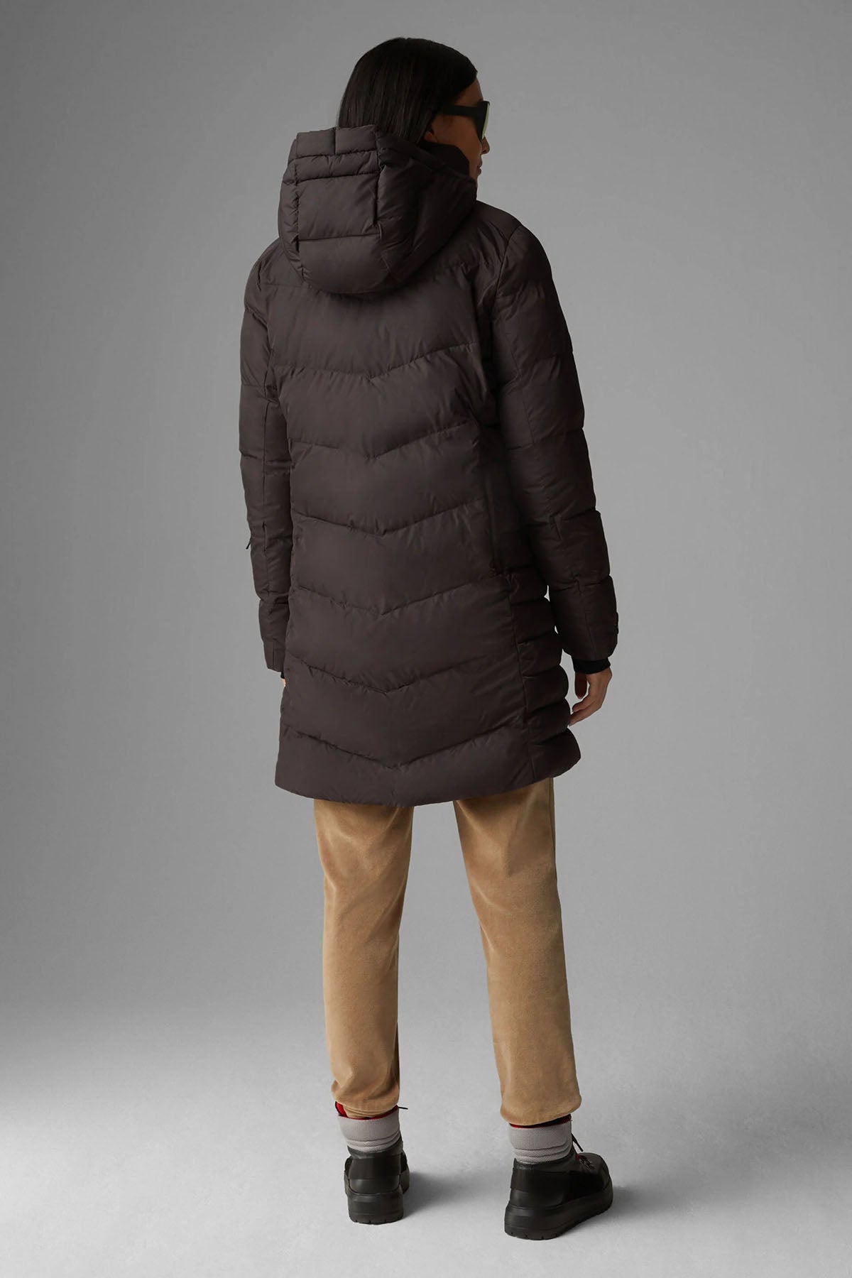 Bogner Aenny Kapüşonlu Uzun Puffer Mont-Libas Trendy Fashion Store