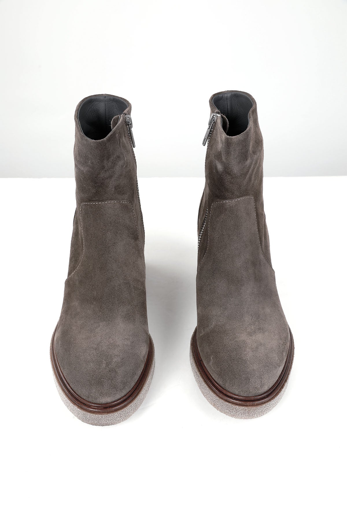 Fruit Topuklu Süet Bot-Libas Trendy Fashion Store