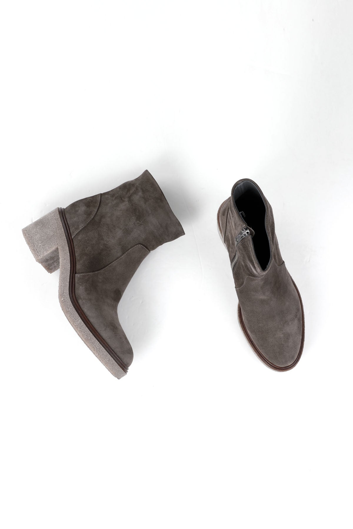 Fruit Topuklu Süet Bot-Libas Trendy Fashion Store