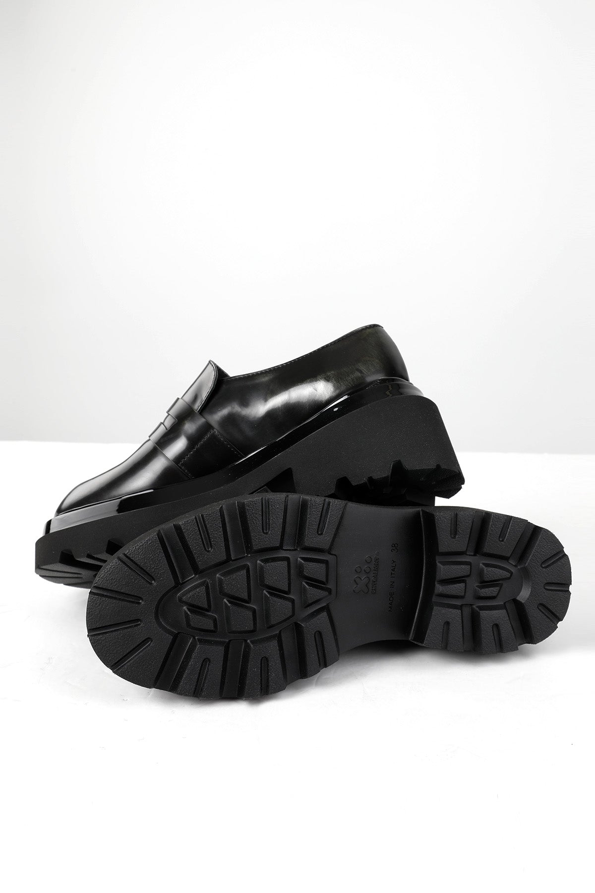 Fruit Extralight Taban Fırça Efektli Deri Loafer Ayakkabı-Libas Trendy Fashion Store