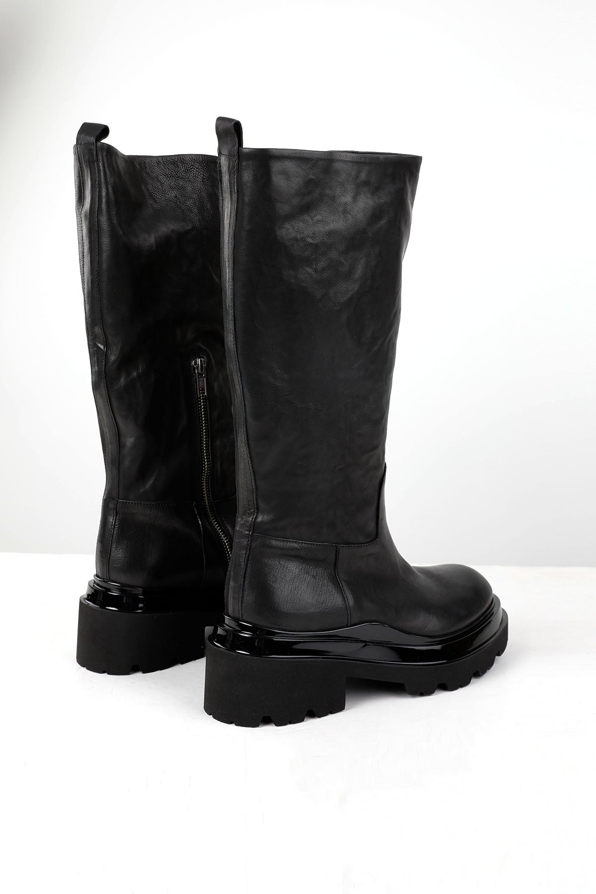 Fruit Extralight Taban Fermuarlı Deri Çizme-Libas Trendy Fashion Store