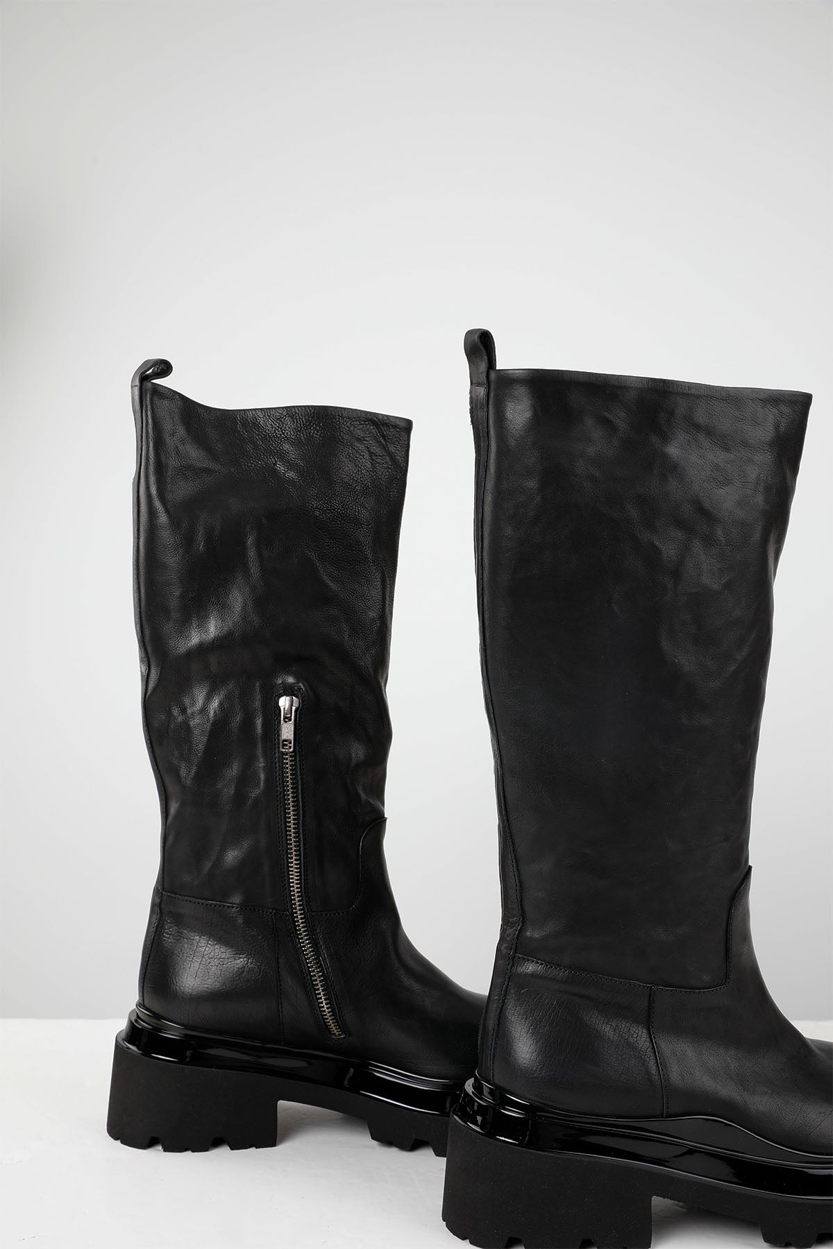 Fruit Extralight Taban Fermuarlı Deri Çizme-Libas Trendy Fashion Store