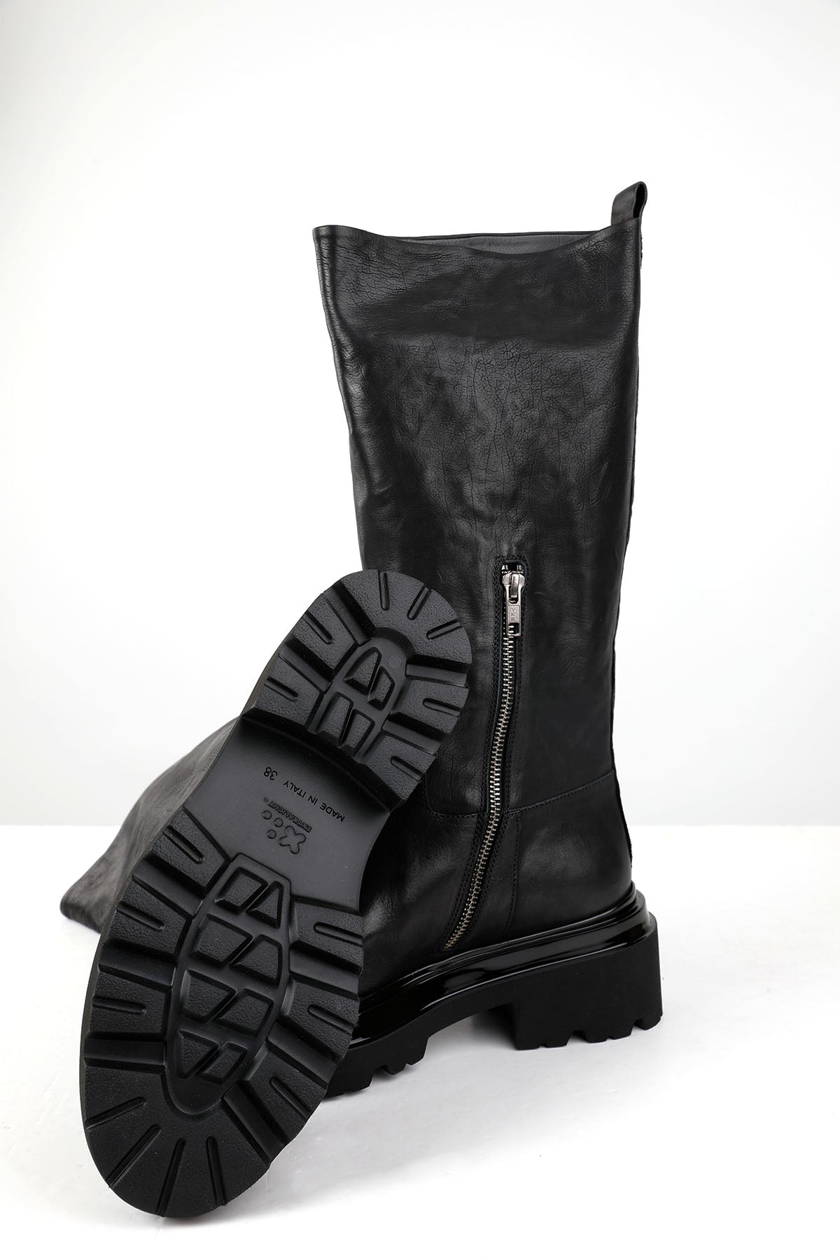 Fruit Extralight Taban Fermuarlı Deri Çizme-Libas Trendy Fashion Store