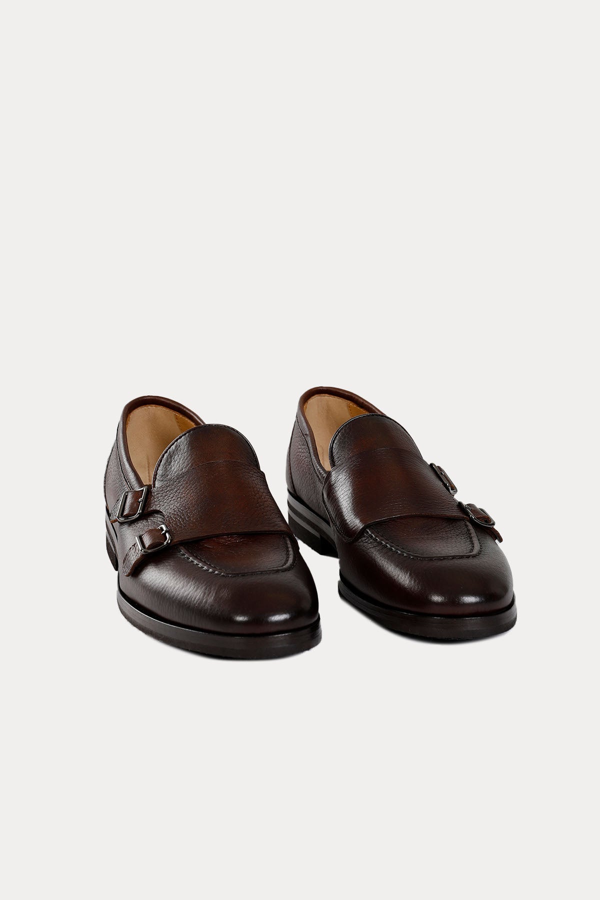 Henderson Vibram Taban Çift Tokalı Deri Loafer Ayakkabı-Libas Trendy Fashion Store