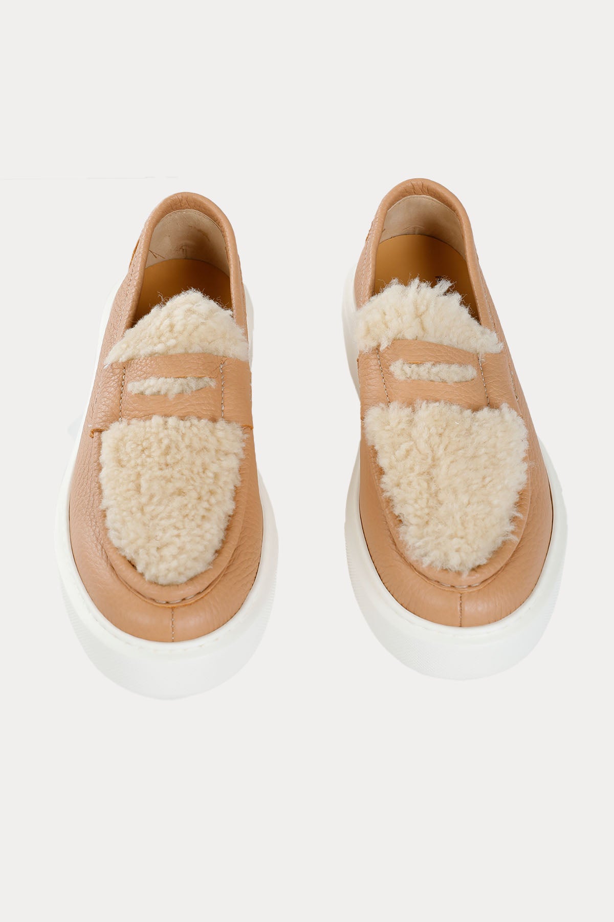 Henderson Kris Kürklü Deri Loafer Ayakkabı-Libas Trendy Fashion Store