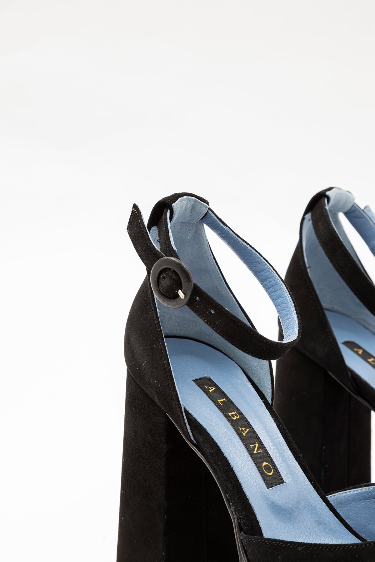 Albano Platformlu Kalın Topuk Süet Ayakkabı-Libas Trendy Fashion Store