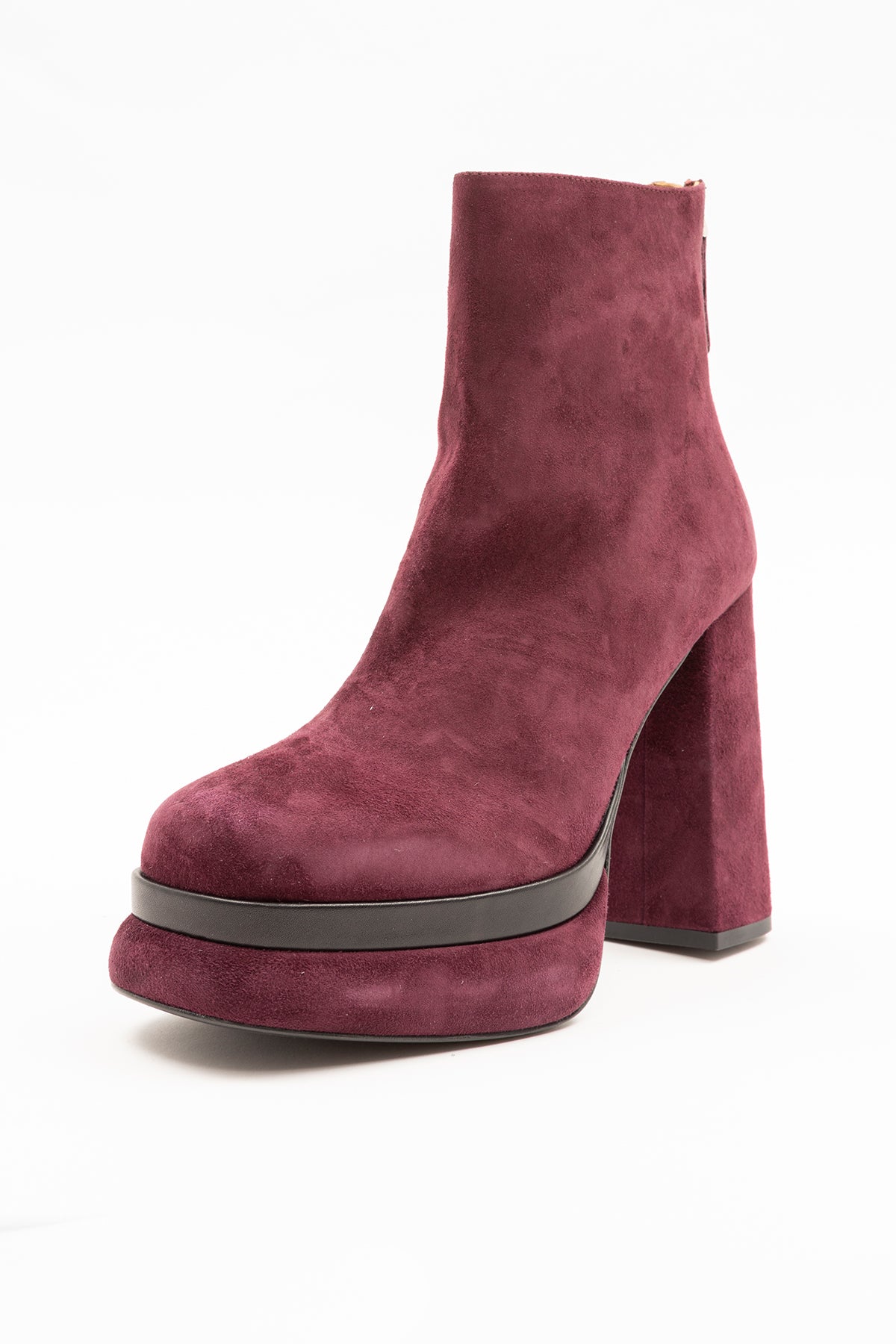 Albano Kalın Topuk ve Platformlu Süet Bot-Libas Trendy Fashion Store