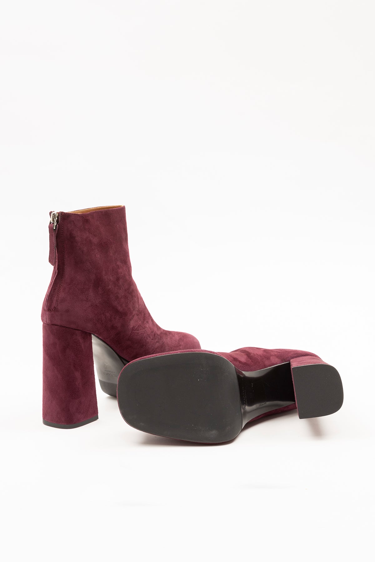 Albano Kalın Topuk ve Platformlu Süet Bot-Libas Trendy Fashion Store