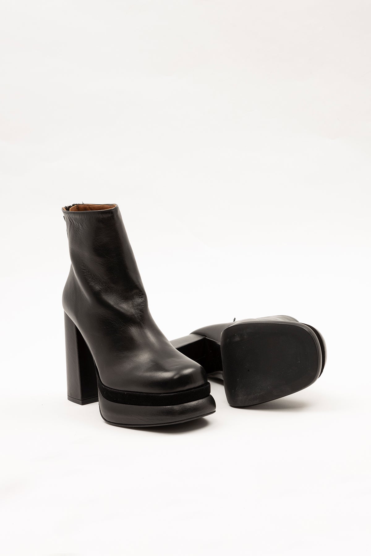 Albano Kalın Topuk ve Platformlu Deri Bot-Libas Trendy Fashion Store