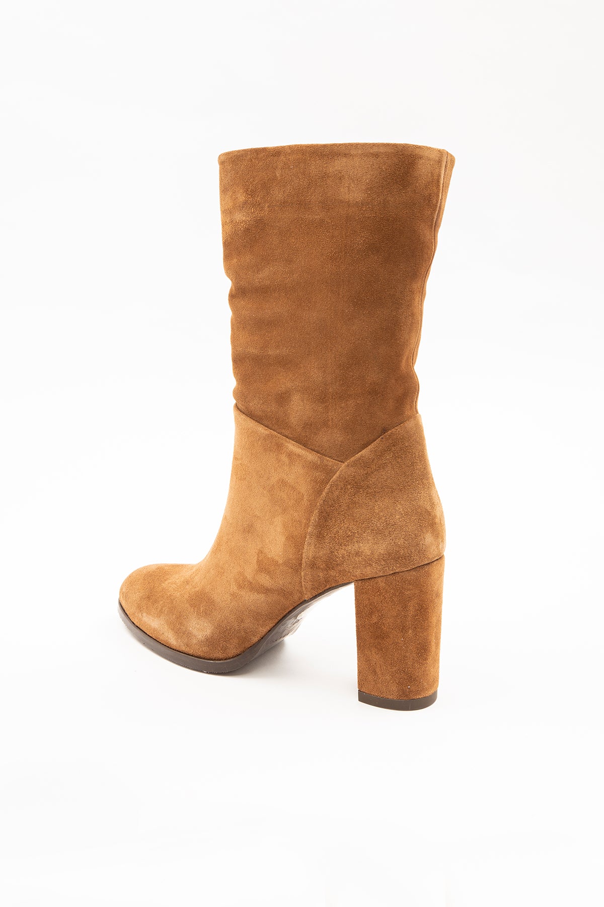 Albano Kalın Topuklu Süet Bot-Libas Trendy Fashion Store