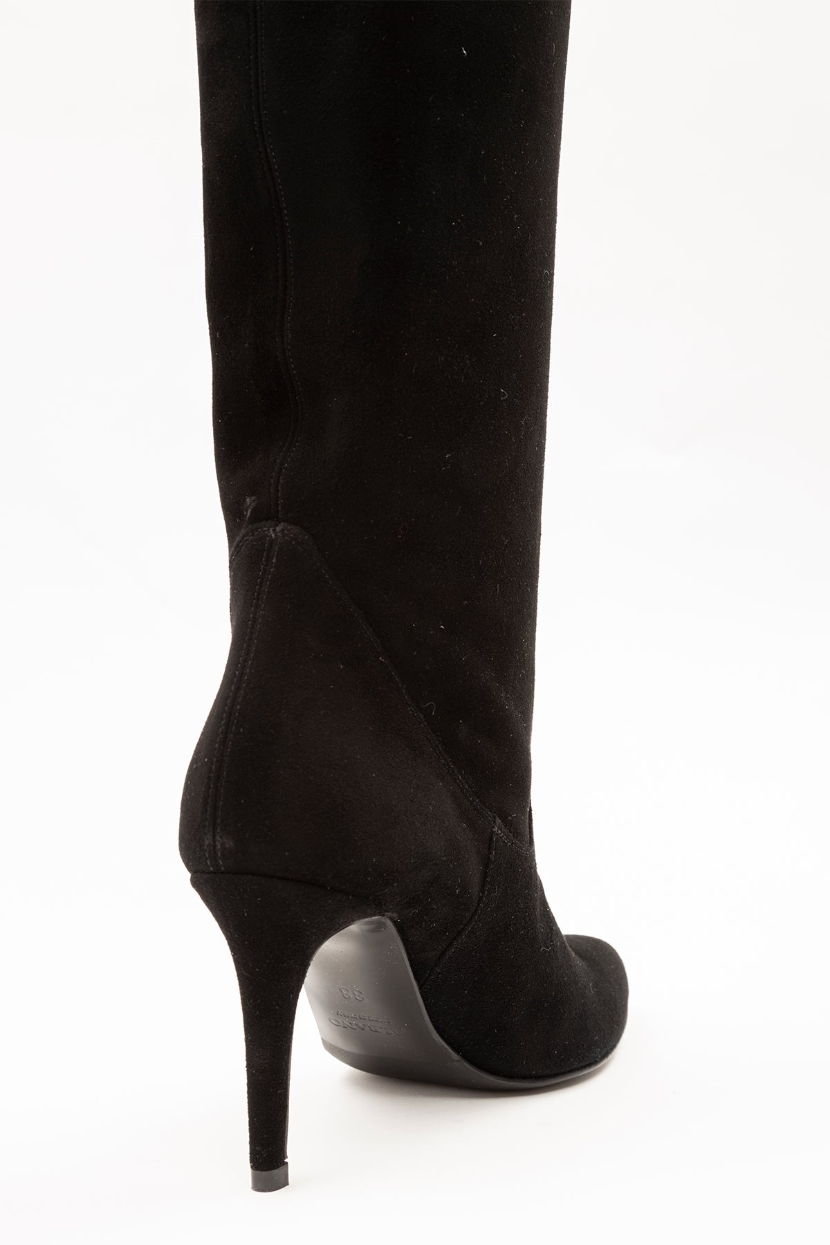 Albano İnce Topuklu Sivri Burun Süet Çizme-Libas Trendy Fashion Store
