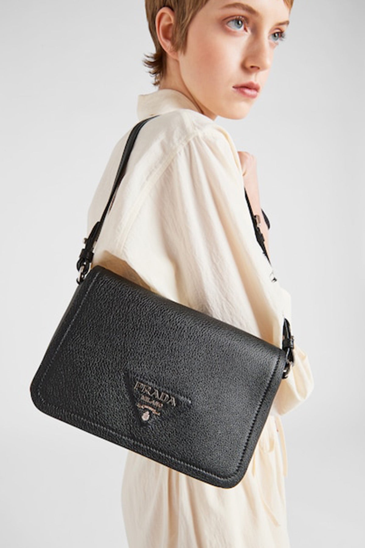 Prada Pattina Deri Cross Body Çanta-Libas Trendy Fashion Store