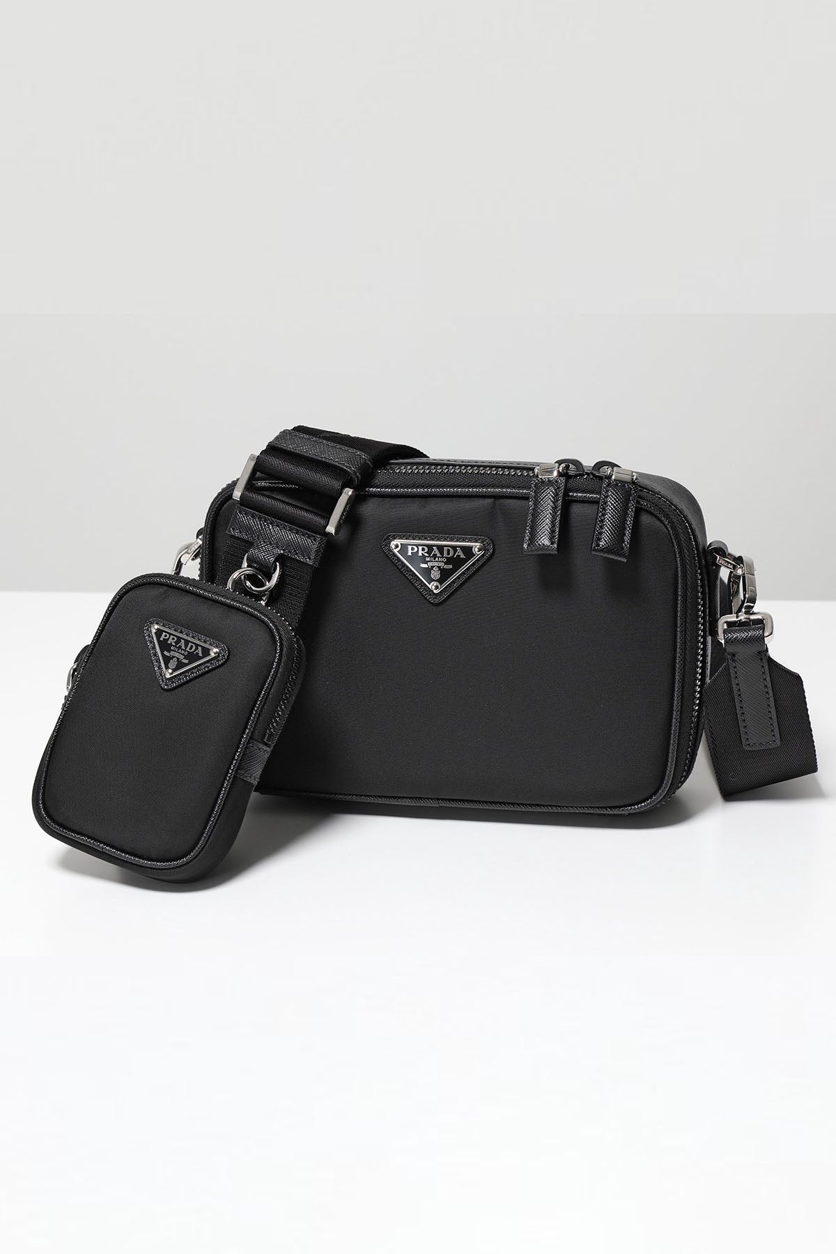 Prada Brique Re-Nylon Omuz Çantası-Libas Trendy Fashion Store