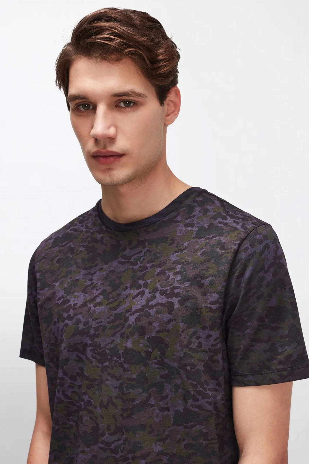 7 For All Mankind Yuvarlak Yaka Kamuflaj T-shirt-Libas Trendy Fashion Store