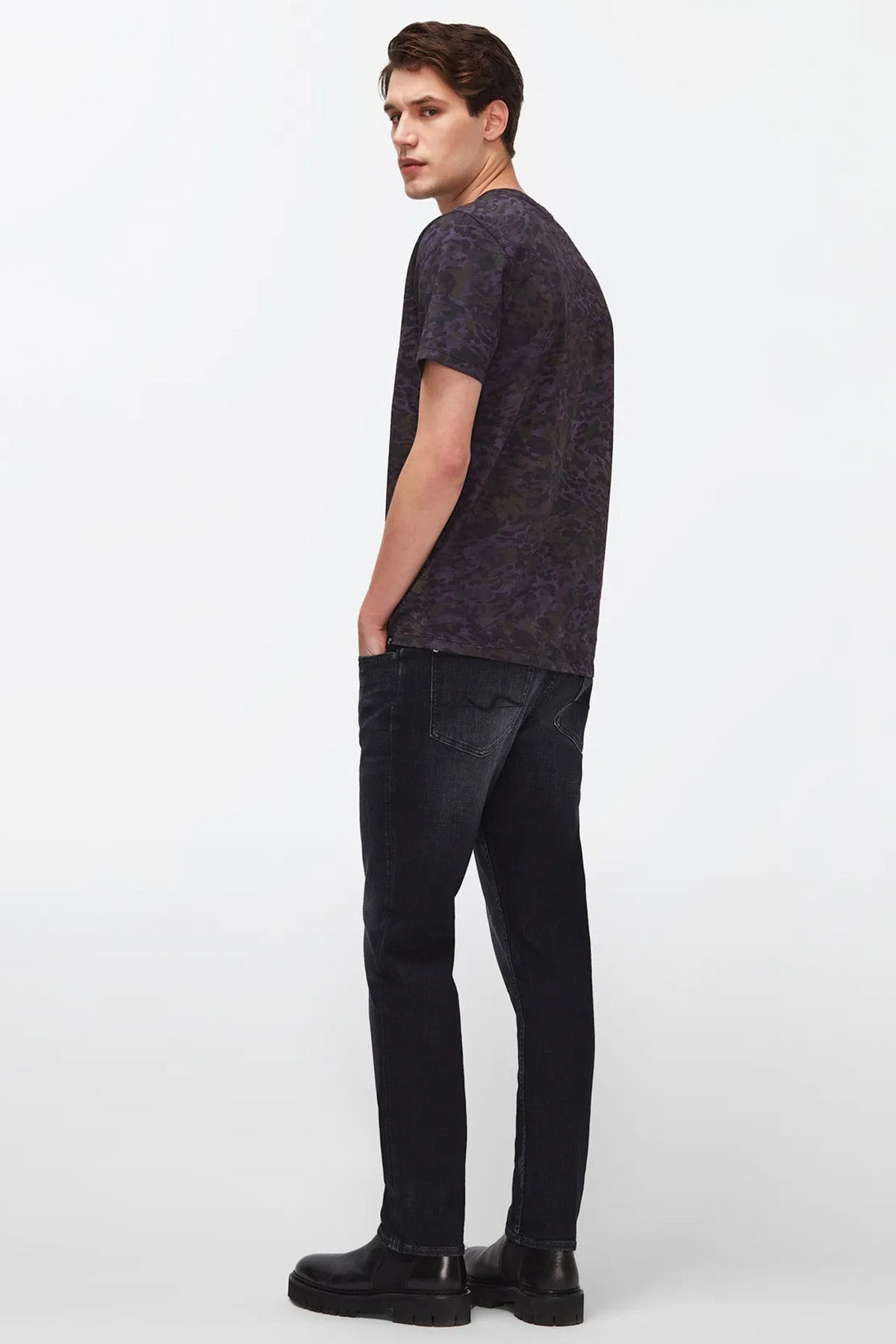 7 For All Mankind Yuvarlak Yaka Kamuflaj T-shirt-Libas Trendy Fashion Store