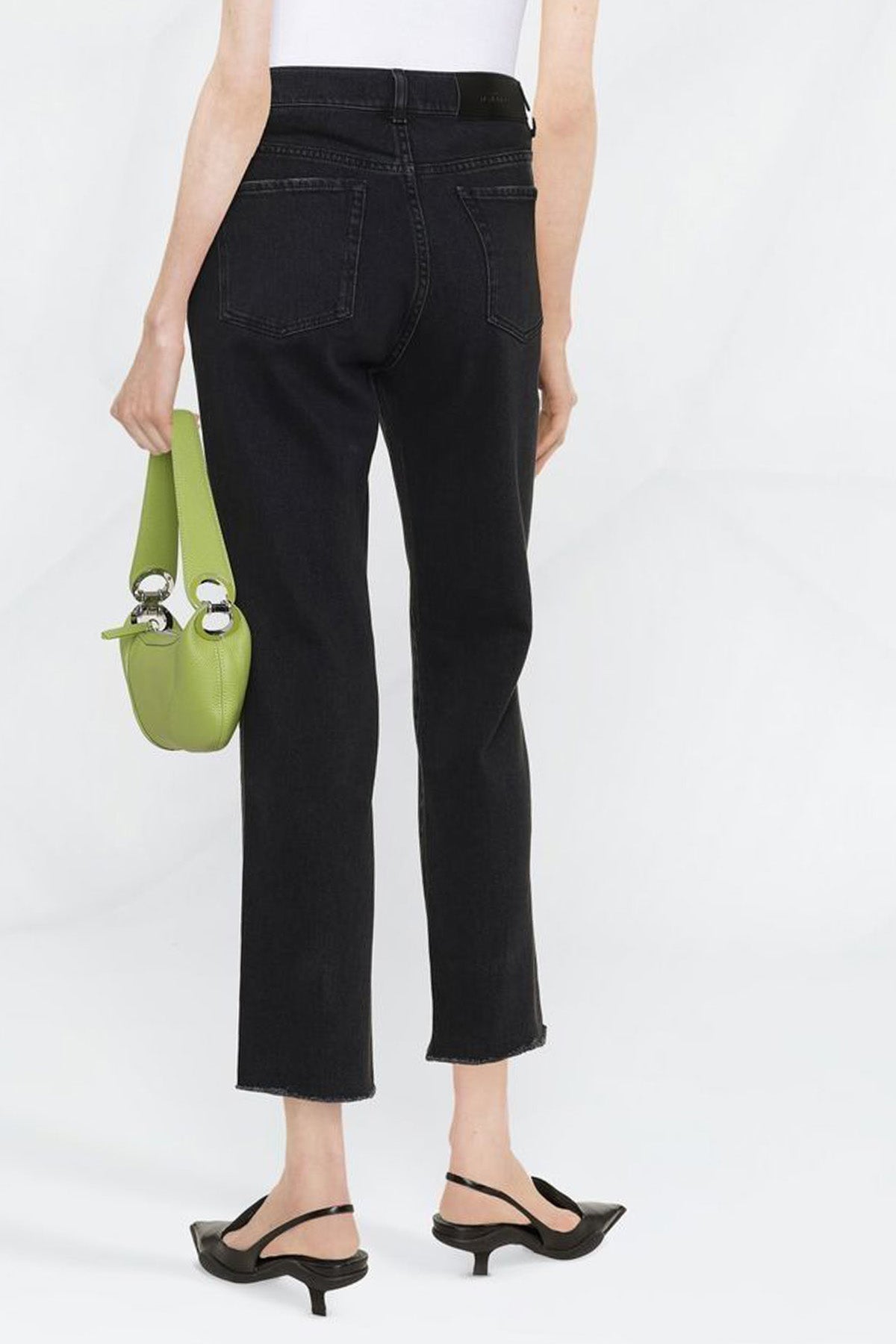 7 For All Mankind Logan Stovepipe Yüksek Bel Crop Paça Jeans-Libas Trendy Fashion Store