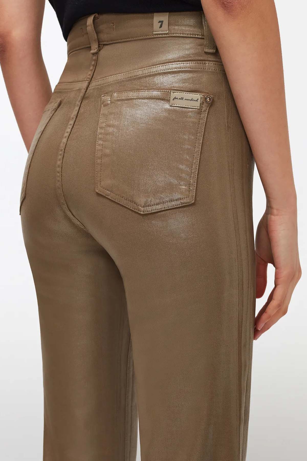 7 For All Mankind Logan Stovepipe Yüksek Bel Crop Paça Jeans-Libas Trendy Fashion Store