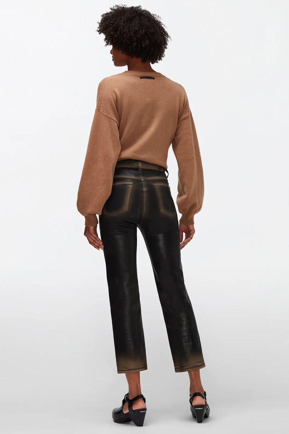 7 For All Mankind Logan Stovepipe Yüksek Bel Crop Paça Jeans-Libas Trendy Fashion Store