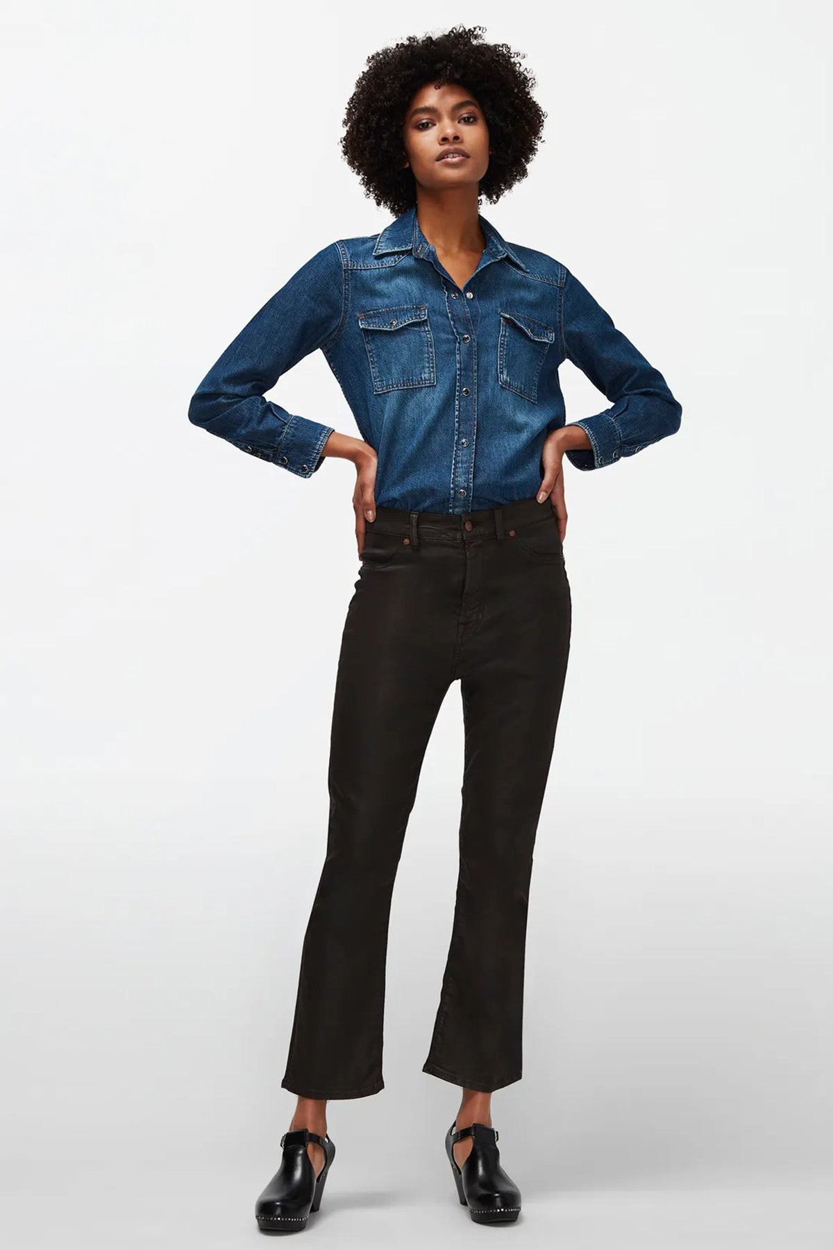 7 For All Mankind Logan Stovepipe Geniş Crop Paça Jeans-Libas Trendy Fashion Store