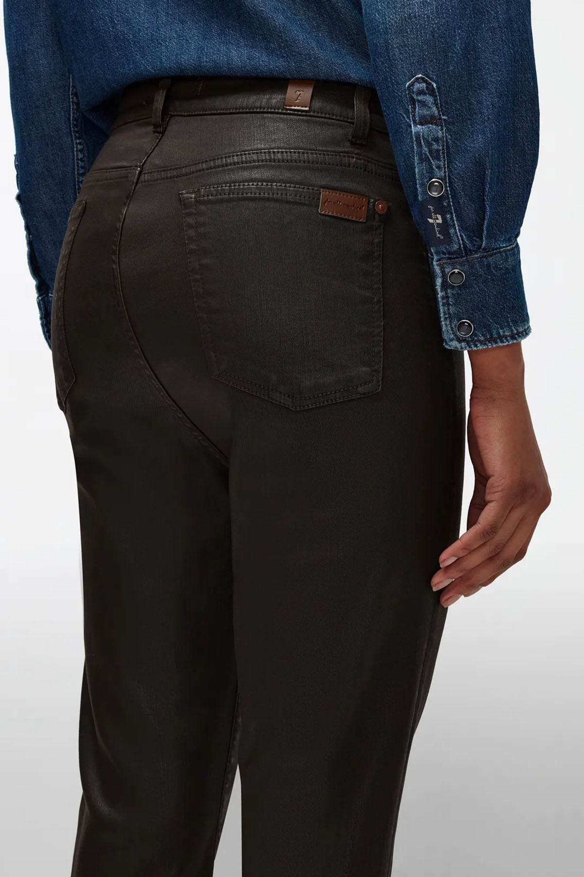 7 For All Mankind Logan Stovepipe Geniş Crop Paça Jeans-Libas Trendy Fashion Store