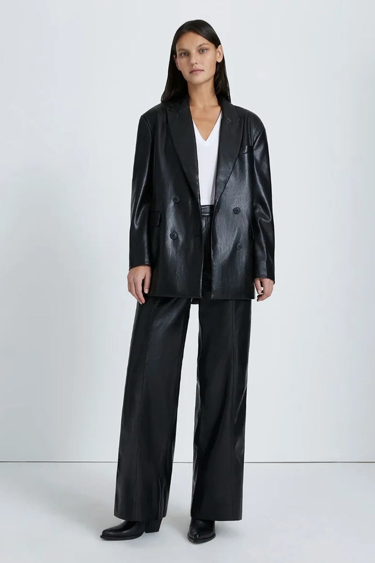 7 For All Mankind Kruvaze Deri Ceket-Libas Trendy Fashion Store