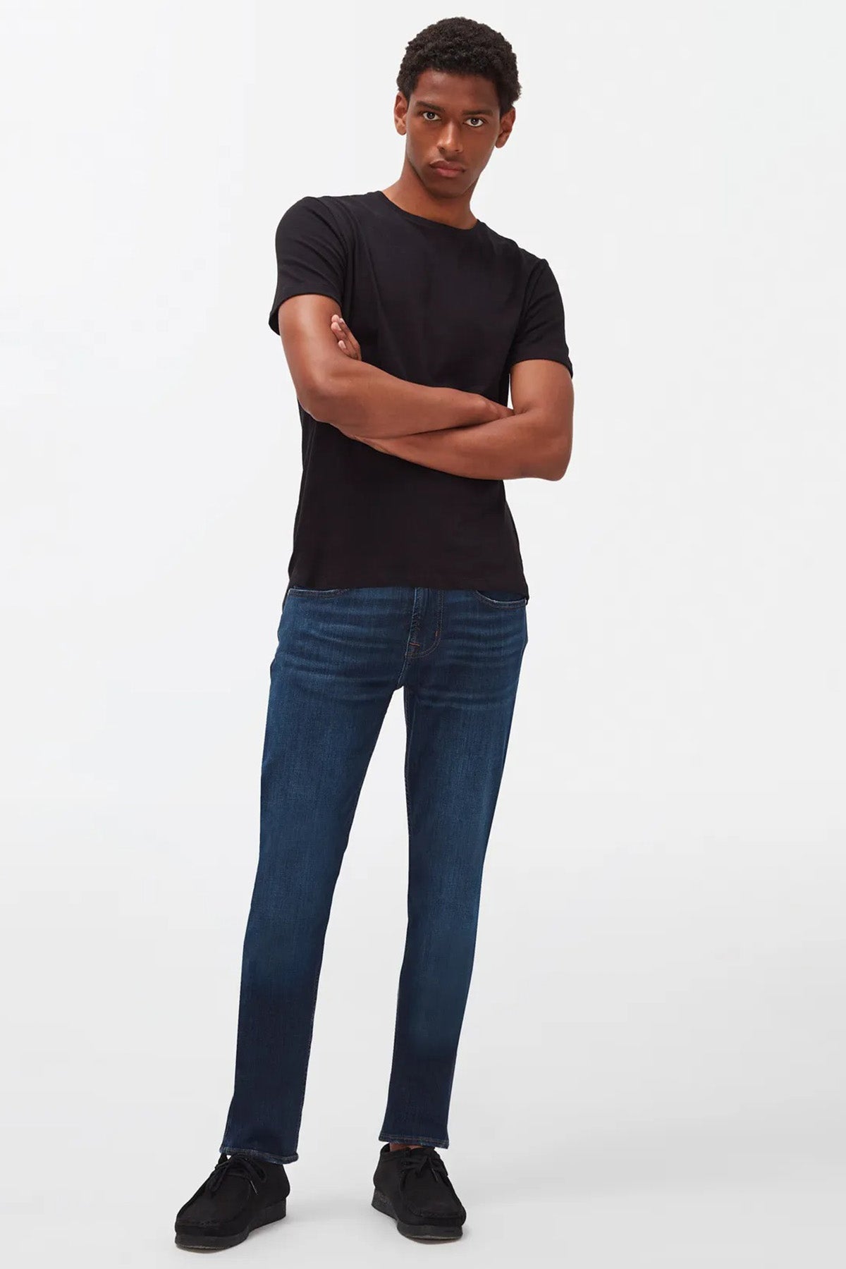 7 For All Mankind Yuvarlak Yaka Kaşmirli T-shirt-Libas Trendy Fashion Store