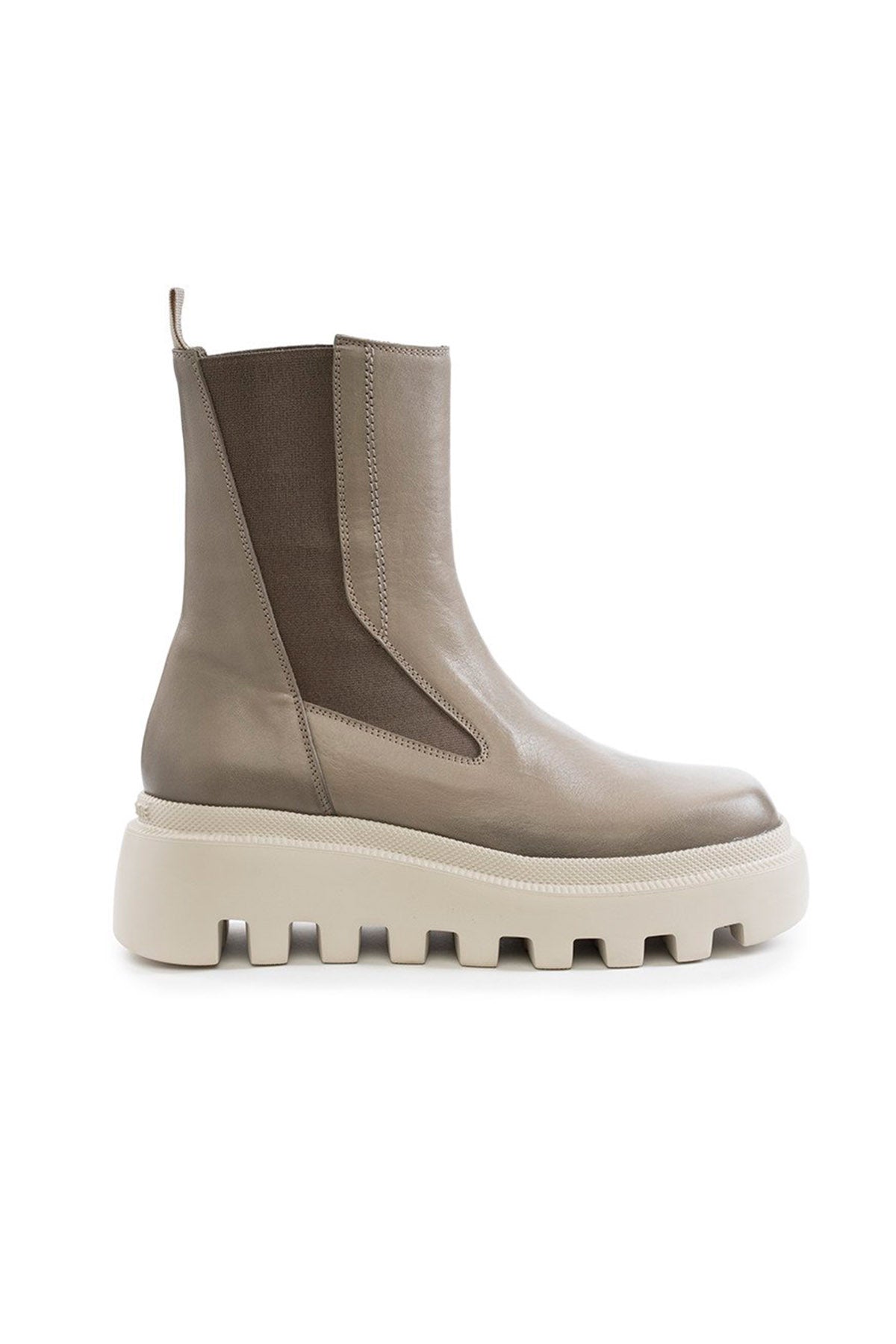 Vic Matie Küt Burun Lastik Bantlı Deri Bot-Libas Trendy Fashion Store