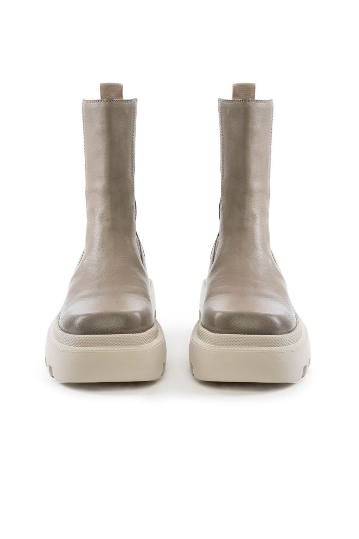 Vic Matie Küt Burun Lastik Bantlı Deri Bot-Libas Trendy Fashion Store